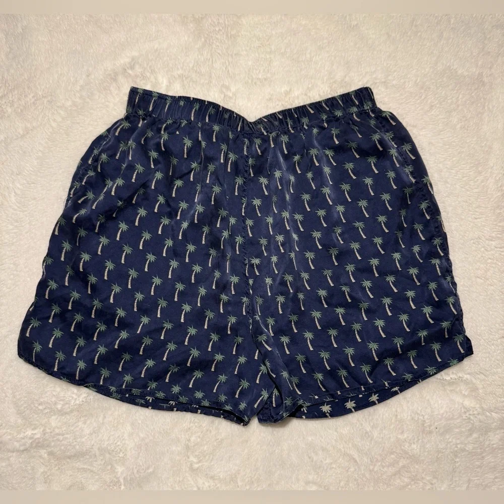 VINTAGE 80s RARE Men’s 100% Silk Honors Palm Tree Print Boxers